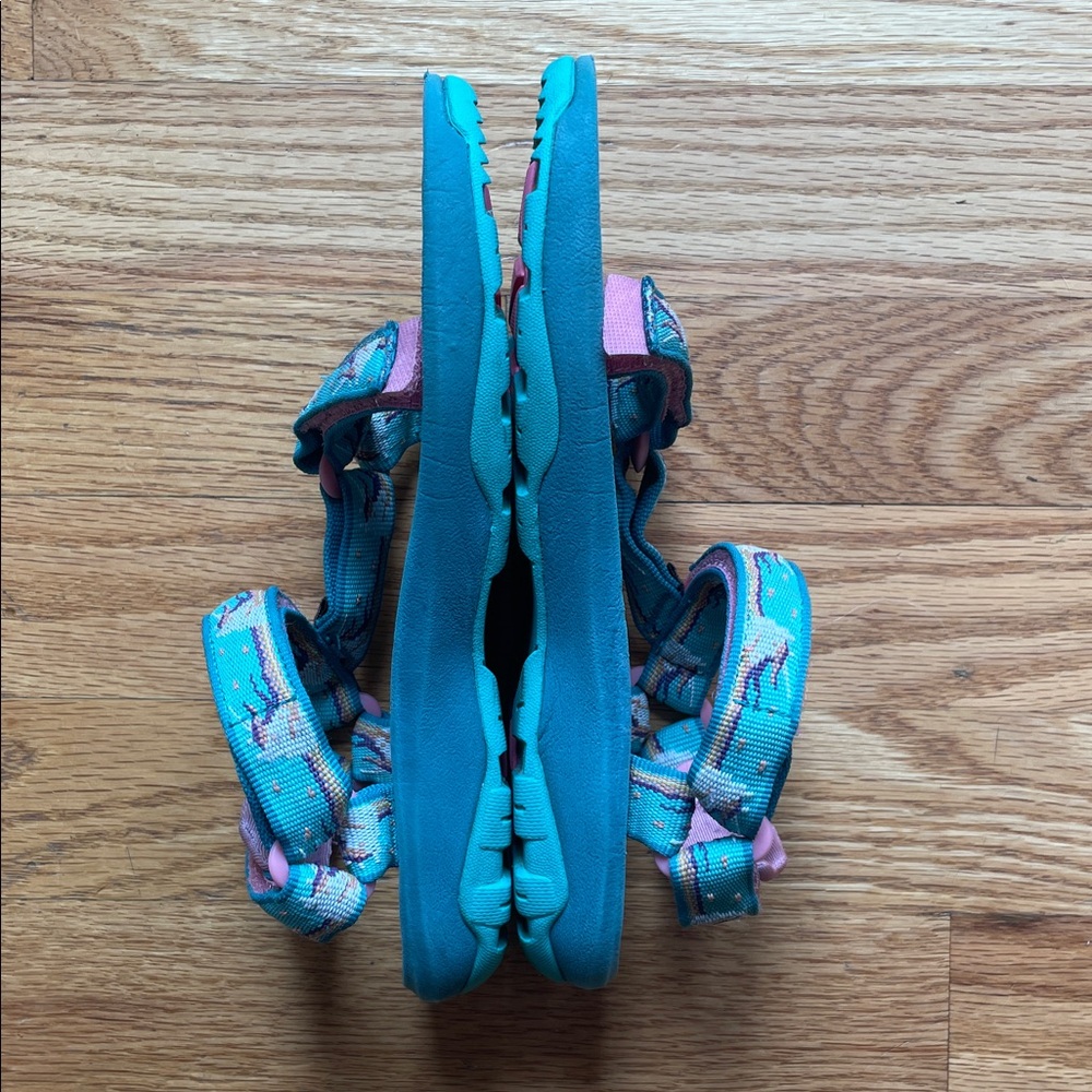Teva Kids Teal Unicorn Sandals - Picture 6 of 12